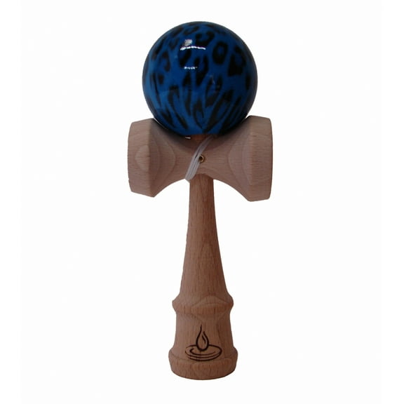 Black/Blue Leopard Kendama