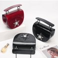 thumbnail image 2 of FEIMINA Patent Leather Handbag,Leather Crossbody Bags For Women,Small Chain Purses And Shoulder Bag (Grey), 2 of 9