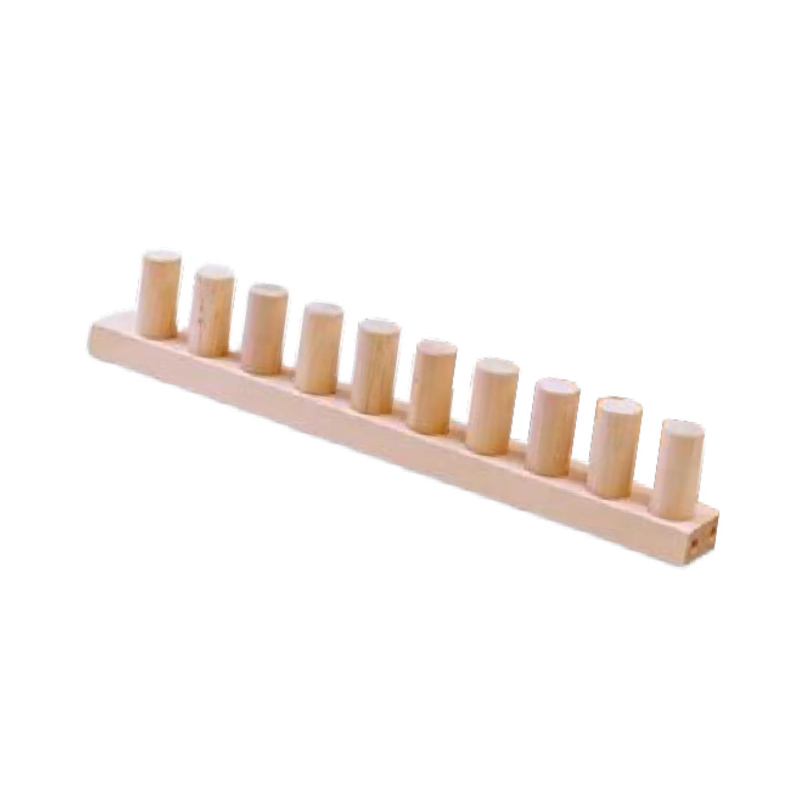 Chunky Blanket Loom Knitting Hand Crochet Wooden Frame Sturdy Wood Construction for Women Hobbyists