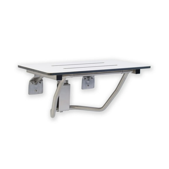 Folding Shower Chair for Elderly and Disabled | ADA Folding Shower Seat Wall Mounted Holds up to 400 lbs | Phenolic Resin Shower Chair for Inside Shower 304 Stainless Steel | 24”x16”