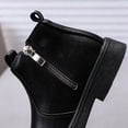 thumbnail image 5 of BXJX Girls Ankle Boots, Thick Sole Non-Slip Casual Zipper Fall Winter Boots Black Size 12 Little Kids, 5 of 8