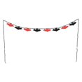 thumbnail image 1 of 3 Pcs Drapeaux Motif Chauve-Souris Halloween Drapeaux Suspendus Décorations de Fête, 1 of 3
