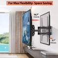 thumbnail image 3 of Soporte de pared para TV SJBRWN Full Motion, pantallas planas/curvas de 26-65 pulgadas, 3 of 9