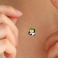 thumbnail image 4 of YYKihy Fashion Simple Cartoon Panda Necklace Sister Suit Stainless Steel Necklace Clavicle Chain Short Pendant Necklace For Women, 4 of 9