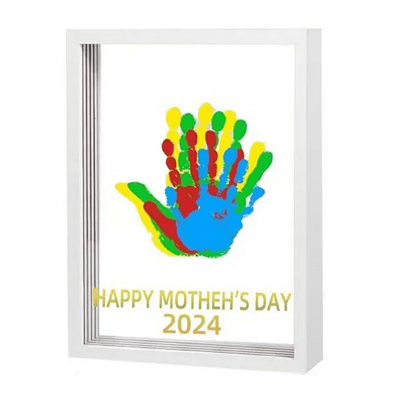 Toddler Hand Print and Foot Print Kit Handmade Handprint Photo Frame Set CreativeToddler Keepsake Frame for Kid Room