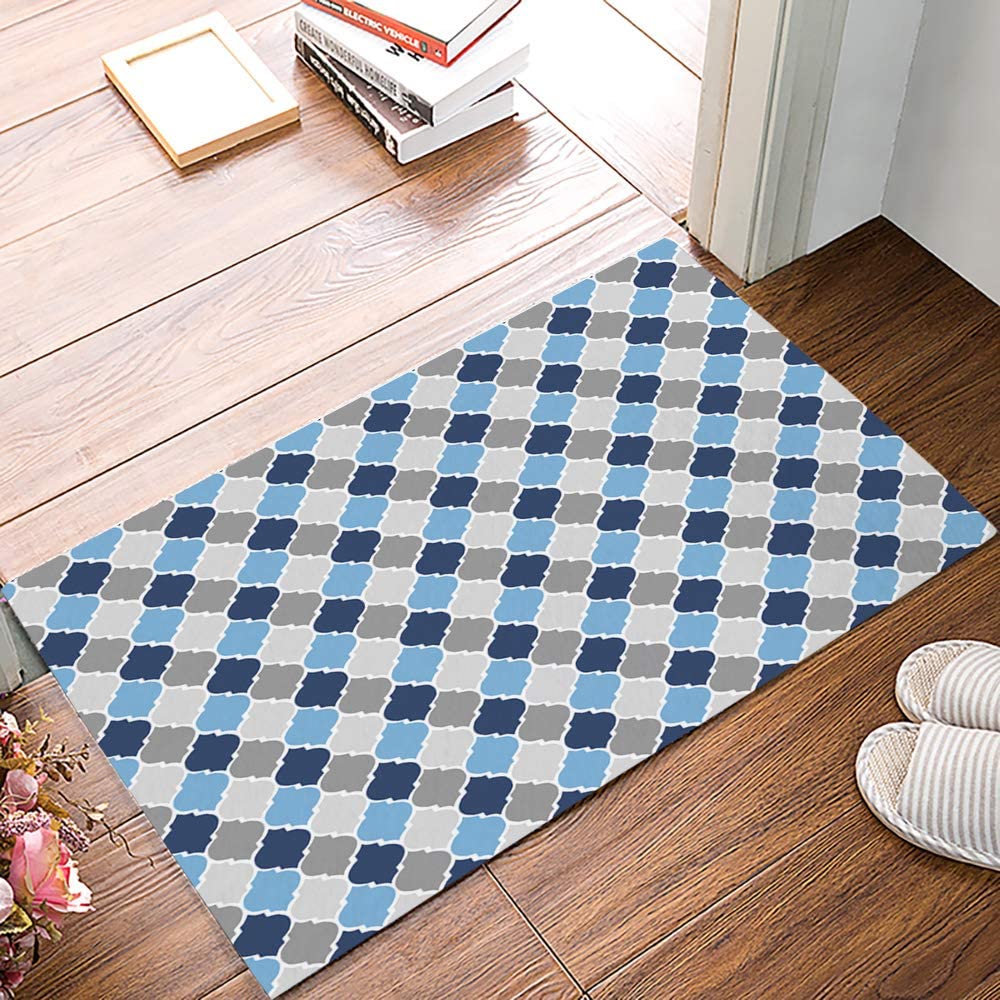 20x32Inch Area Rug for Kitchen Rugs Carpet Moroccan Tile Print Geometry