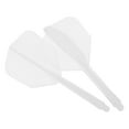 thumbnail image 4 of Uxcell Plastic 2BA Integrated Dart Shaft and Flights Replacement, White 6 Pack, 4 of 5