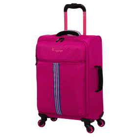 it luggage 22" GT Lite Ultra Lightweight Softside Carry On Luggage, Dark Pink