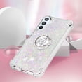 thumbnail image 6 of CCSmaller Glitter Clear Sparkly Bling Case for Samsung Galaxy A54 5G , Flowing Liquid Quicksand Cover with Diamond Ring Holder Case for Samsung Galaxy A54 5G LSZ Colorful, 6 of 8