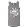 thumbnail image 2 of Wild Bobby, Uncle Man Myth Legend Funny Dad Uncle Papa Granpa Dad Gift, Father's Day, Men Graphic Tank Top, Heather Grey, Large, 2 of 4