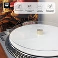 thumbnail image 5 of Clear Acrylic Turntable Mat, 11.75” Platter Slipmat for 12'' Vinyl Record Player, Antistatic and Noise-Reducing to Enhanced Tighter Bass Quality, Record Player Mat, 5 of 6