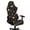 Gothic Moon, variant on HUIACONG Sunflowers Computer Chair Seat Slipcovers Comfortable Office Chairs Protector Stylish Cow-Print Rotating Backrest and Seat Protectors for Gaming Room Office Home Decor