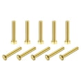 thumbnail image 1 of Unique Bargains Brass Hex Bolts, M5x30mm 10 Pack Fully Thread Grade 4.8 Machine Screws, 1 of 4