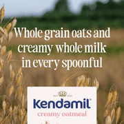 (4 pack) Kendamil Whole Grain Baby Cereal, Creamy Oatmeal, Whole Milk, 2nd Foods, 8oz Box (11-Servings)