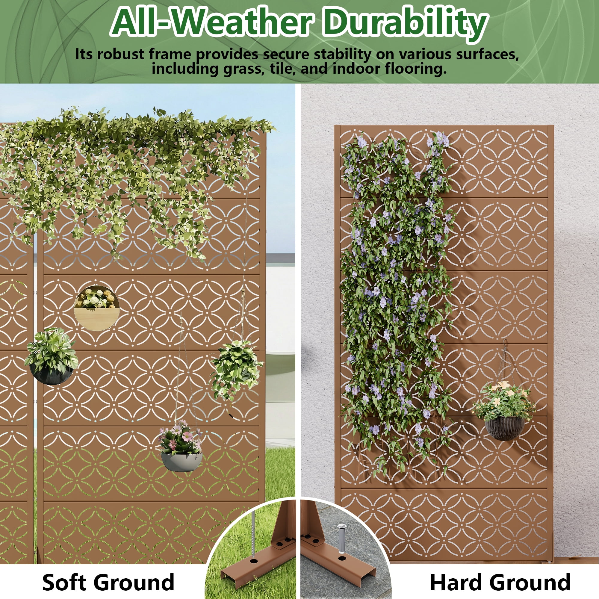 Privacy Metal Screen Fence Panel