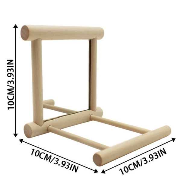 Ltdhehe Bird Stand For Pet Birds Wooden Design Ideal For All Birds Durable And Versatile Usage Enhances Bird's Well Being And Comfort