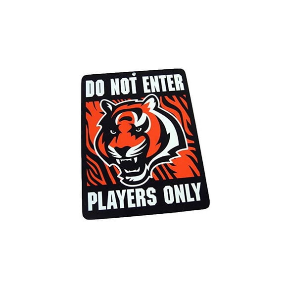 Do Not Enter Players Only Cincinnati Bengals Sign