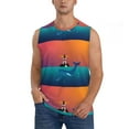 thumbnail image 2 of Picia Lighthouse and Whale mens Cotton Tank Undershirts , Moisture-wicking Ribbed Tanks, Lightweight Cotton Tank Undershirts-Small, 2 of 8