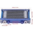 thumbnail image 2 of Huggegwe Refroidisseur d'Huile Moteur Aluminium Radiateur de Transmission d'Huile Moto Tout-Terrain ATV (Bleu) CJB91-79062, 2 of 9