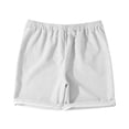 thumbnail image 6 of BUWTTER Mens Corduroy Shorts Cotton Lightweight Summer Loose Fit Stretchy Drawstring Elastic Waist with Pockets White XXXXL, 6 of 6