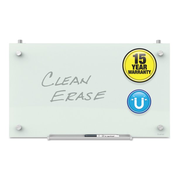 Quartet Infinity Glass DryErase Cubicle Board 24 x 14 White
