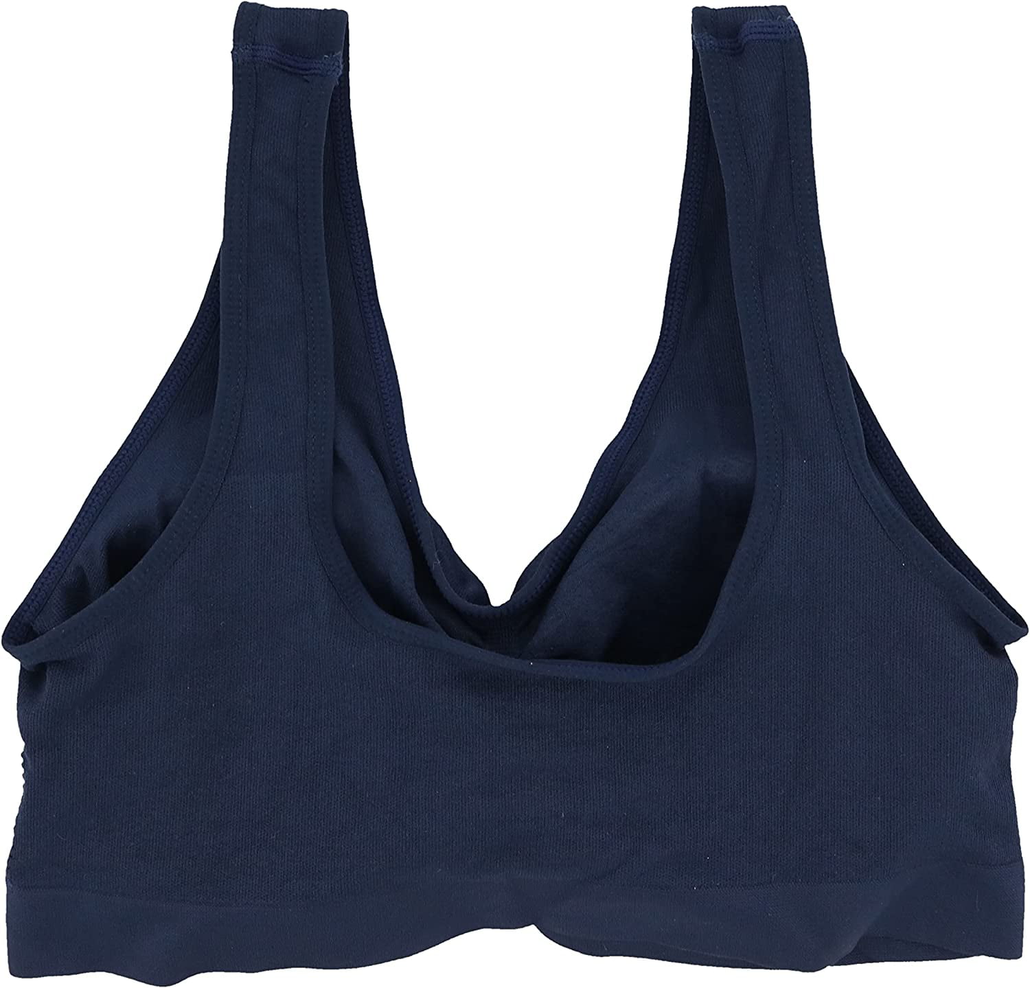 Delta Burke Intimates Women's Plus-Size Seamless Comfort Bra - 3 Pack -  Grey, Pink, & Navy - 2X 