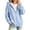 Light Blue,#015, variant on Zip Up Hoodie Women Long Sleeve Full Zipper Oversized Sweatshirt Comfy Travel Track Jacket Fall Clothes with Pockets,XL