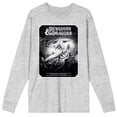 thumbnail image 5 of Dungeons & Dragons Gray Wizards & Dragons Cover Art Crew Neck Long Sleeve Athletic Heather Adult Tee-3XL, 5 of 7