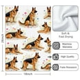 thumbnail image 3 of 2 Pcs Funny Kitchen Towels,German Shepherd Dogs with Flowers Microfiber Dish Towels,Kitchen Tea Towels,Kitchen Towel Set (18" X 26"), 3 of 3
