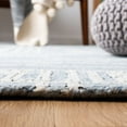 thumbnail image 4 of SAFAVIEH Micro-Loop Randall Geometric Area Rug, Light Blue/Ivory, 5' x 5' Square, 4 of 8