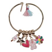 Willow & Ruby Kid’s Charm Bracelet - Charms & Bangle Set for Girls (Youth)