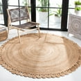 thumbnail image 2 of SAFAVIEH Natural Fiber Algernon Geometric Area Rug, Natural, 7' x 7' Round, 2 of 7