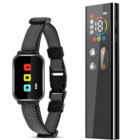 Dog Shock Collar Electric Dog Training Collar with Remote Rechargeable E-Collar Waterproof Collars