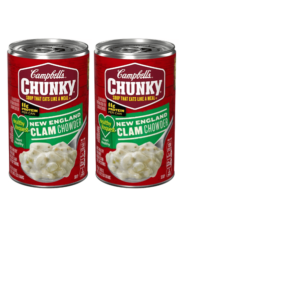 Campbell's Chunky Healthy Request New England Clam Chowder Soup - 18.8oz-pack of 2