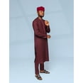 thumbnail image 2 of Urban Afrique men's wear,  african wear, African mens fashion, Slim Fit Dress, Dress Shirt., 2 of 5