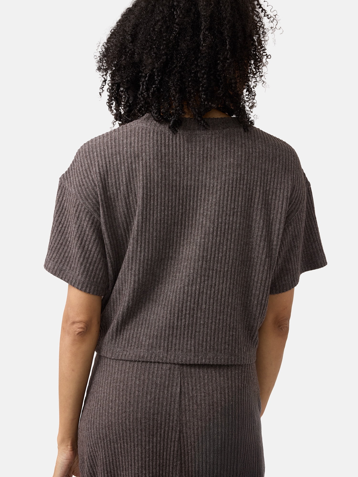 Ingrid & Isabel For Every Belly Women's Short Sleeve Maternity Ribbed Top, Sizes S-XXL