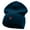 Navy, variant on Mini Rose Logo Embroidered Short Beanie - Royal OSFM