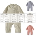 thumbnail image 3 of JFOPQVSM Newborn Baby Boy Girl Checkered Romper Long Sleeve Zipper Jumpsuit Cotton Blend,Footless,Newborn Infant Toddler Fall Winter Clothes, 3 of 4