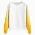 thumbnail image 5 of Towmus Women's Regular-Fit Long-Sleeve Crew Neck Fall Casual Color Block Sweatshirts for Women Solid Color Basic Tops, 5 of 6