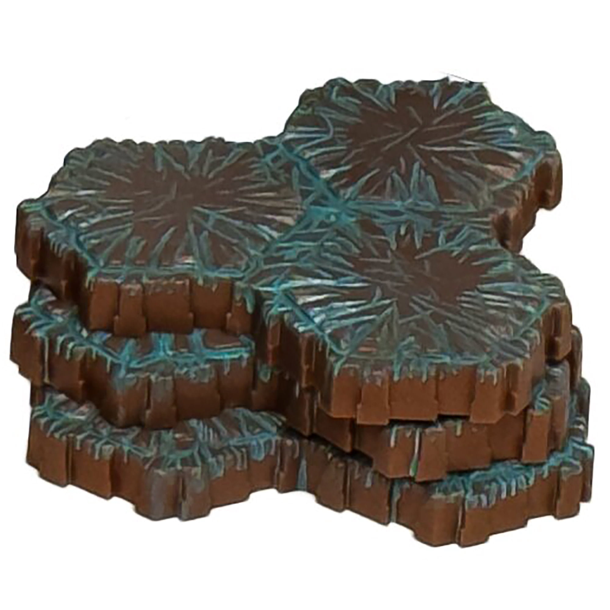 Renegade Games: Heroscape: The Ancient Lands of Valhalla Terrain Expansion - Glowing Hex-Based Miniature Game Accessory Set, Mushrooms & Land Tiles