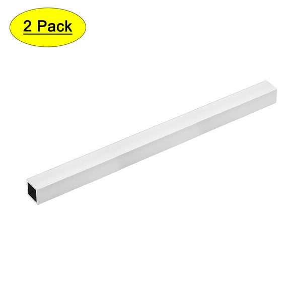 Unique Bargains 6063 Aluminum Square Tube 20mmx20mmx0.8mm Wall Thickness 300mm Length Seamless Straight Tubing 2 Pcs