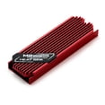 thumbnail image 1 of M.2 NVME 2280 Solid State Hard Disk Radiator Aluminum M.2 SSD Heat sink M.2 SSD Cooler With Thermal Pad For PS5 Desktop PC Model A-Red, 1 of 6