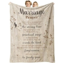 Bridal Shower Gifts, Marriage Prayer Throw Blanket Wedding Gifts for Couples 2024, Newlyweds Gifts for Couples, Best Bride Gifts for Wedding Day, 50x60