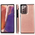 thumbnail image 2 of Dteck Case for Samsung Galaxy Note 20 6.7-inch,Shockproof PU Leather Wallet Case Card Holder Kickstand Flip Magnetic Hybrid Rubber Note 20 5G Back Phone Cover,Rosegold, 2 of 9