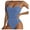 Dark Blue, variant on Women'S One Piece Swimsuit Adjustable Tie Gradient Snakeskin Cutout V Neck Printed Tummy Slimming Swimwear Trendy Bathing Suit