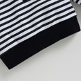 thumbnail image 7 of SwiftWear Baby Boy Sweatshirt Long Sleeve Crewneck Sweatshirt Infant Toddler Pullover Striped Top Fall Clothes 6M-4T, Black, 7 of 7