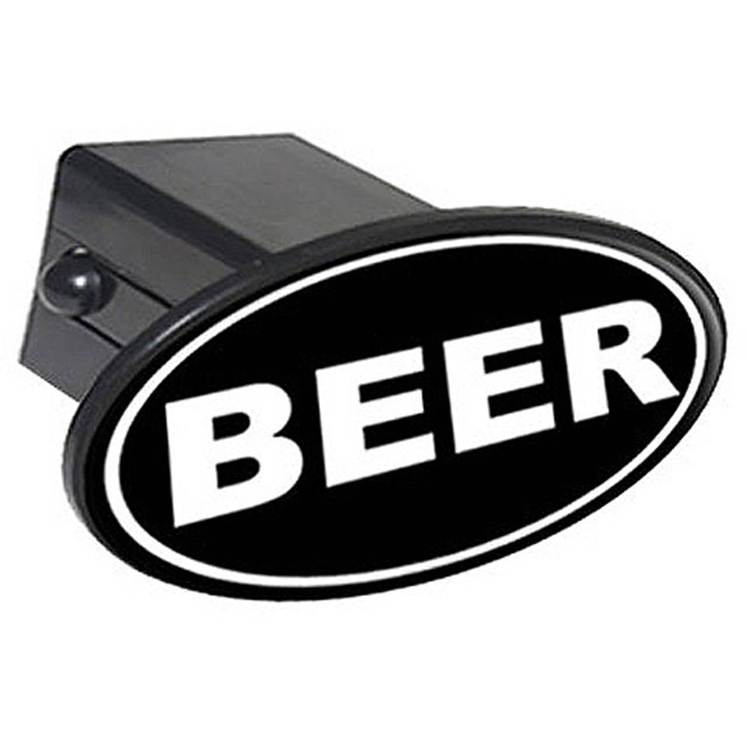 Drink More Beer Support Local Leprechauns Oval Tow Trailer Hitch Cover Plug Insert 