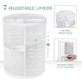 thumbnail image 2 of Organizador de maquillaje seinlife 360, giratorio, ajustable, blanco, 2 of 6