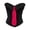 t-154Black2, variant on Sleek Corset Bustier For Women With Neckline Tie Strapless Control Body Overbust Corsets,White,S