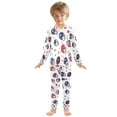 thumbnail image 6 of FORMRS Long Sleeve Top and Pants Pajama Set for Niños 2-Piece Sleepwear, Sizes 18M-8Y, Star Spangled Helmets, 6 of 6